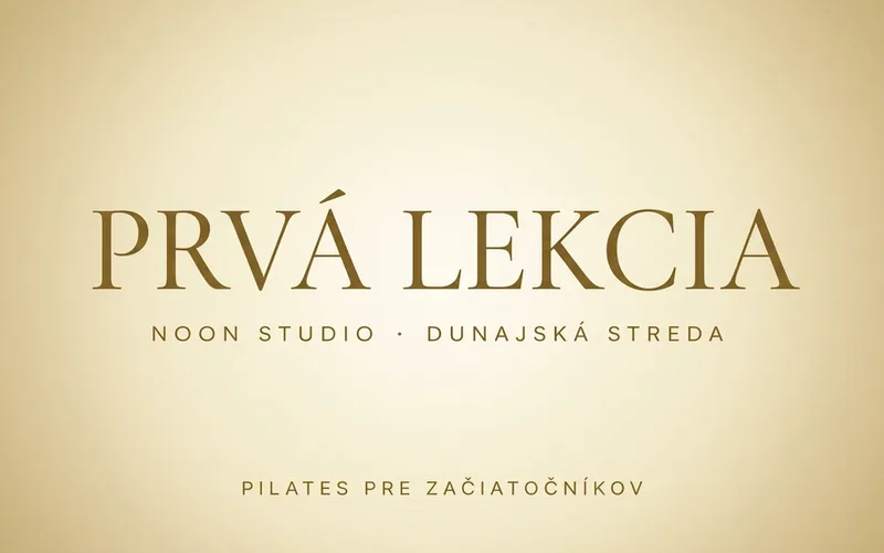 Grafika s nápisom Prvá lekcia — NOON STUDIO, Dunajská Streda